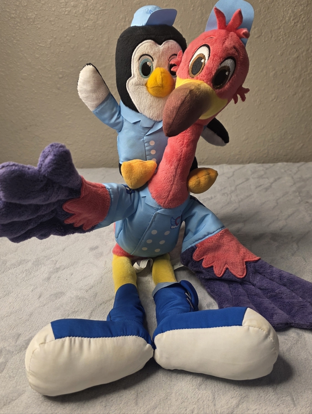 Disney Junior TOTS T.O.T.S. Talk and Flap Pip & Freddy 20" Plush Toy Sound